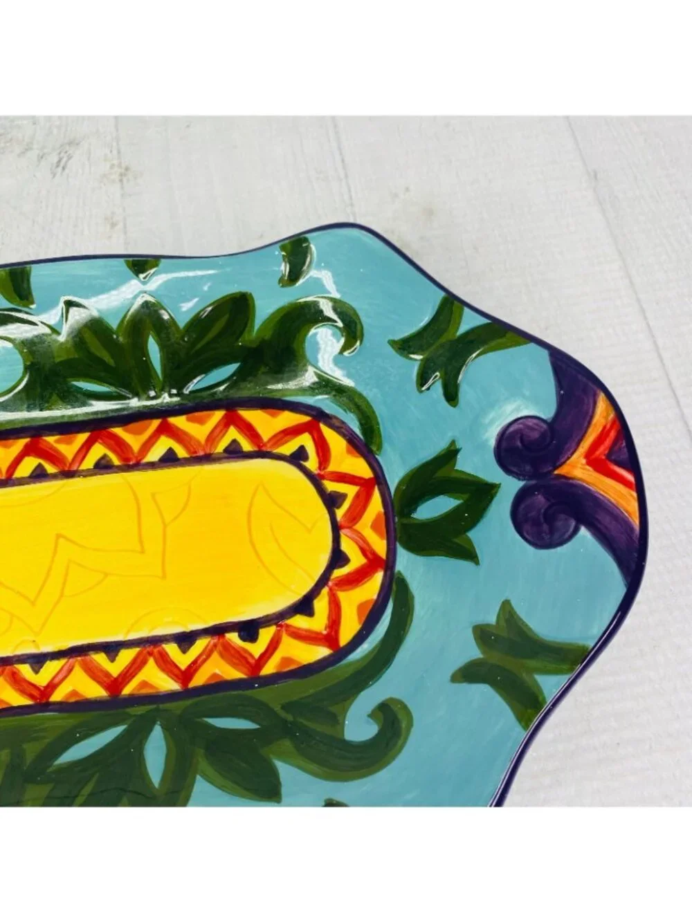 Corsica MERIDA Geometric Vibrant Hand Crafted Stoneware 18